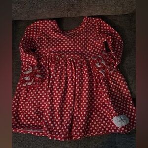 Adorable Red Polka Dot Kids Dress
